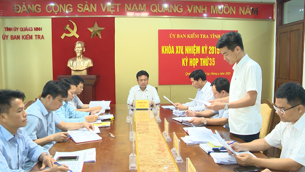 Năm 2020,công tác kiểm tra, giám sát, thi hành kỷ luật của cấp ủy, ủy ban kiểm tra các cấp của Quảng Ninh đã thực hiện đầy đủ, toàn diện.