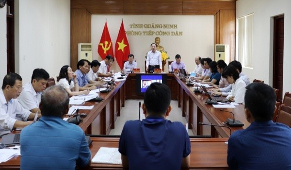 Bí thư, Chủ tịch HĐND tỉnh Quảng Ninh Nguyễn Xuân Ký chủ trì buổi tiếp công dân.