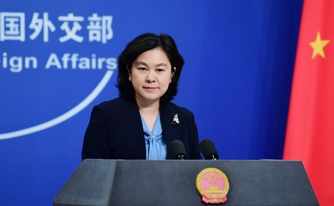 Người phát ngôn của Bộ Ngoại giao Trung Quốc Hoa Xuân Oánh.