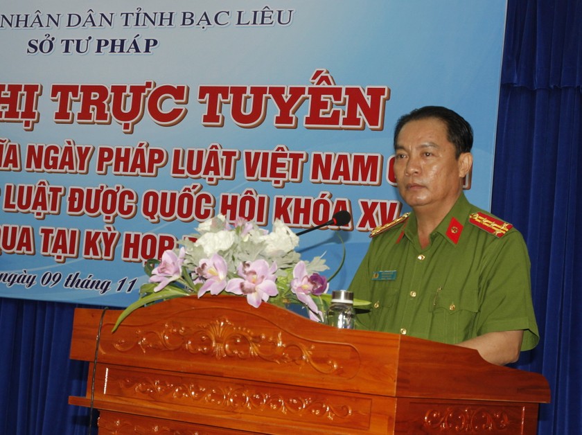 Đại tá Bùi Xuân Khởi – Phó Giám đốc Công an tỉnh Bạc Liêu chia sẻ Luật sửa đổi, bổ sung một số điều của Luật Công an nhân dân,…