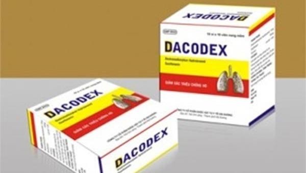 Thu hồi toàn quốc lô thuốc Viên nang mềm Dacodex do không đạt tiêu chuẩn chất lượng về chỉ tiêu tính chất.