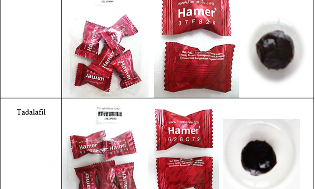 Kẹo ngậm Hamer chứa dược chất hỗ trợ và điều trị chứng liệt dương ở nam giới.
