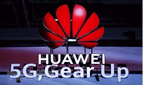 Biểu tượng của Huawei và mạng 5G