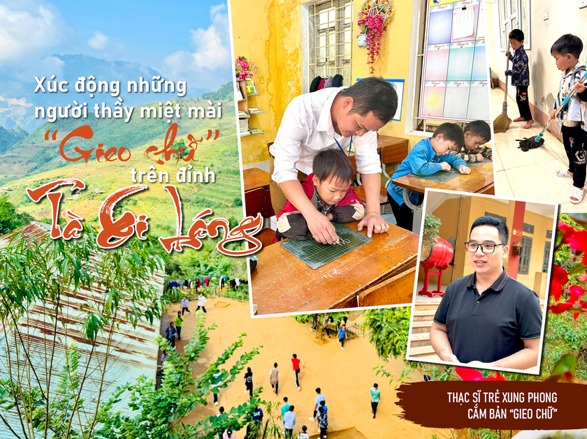Hình ảnh ghi nhận tại trường PTDT bán trú Tiểu học - THCS Tà Xi Láng. Nguồn ảnh Mỵ Châu 
