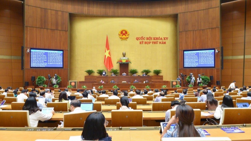 Quang cảnh Kỳ họp thứ 5 Quốc hội khóa XV.