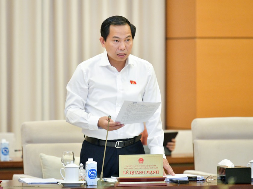 Chủ nhiệm Ủy ban Tài chính, Ngân sách của QH Lê Quang Mạnh. (Nguồn ảnh: quochoi.vn)