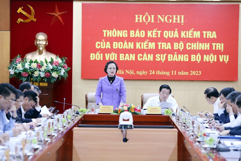 Bộ trưởng Bộ Nội vụ Phạm Thị Thanh Trà. (Ảnh: PV)