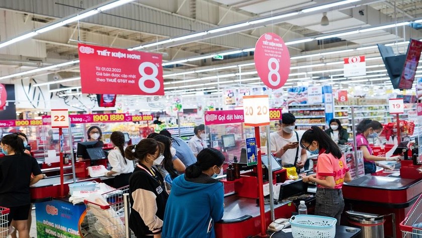 Hệ thống đã giảm thuế VAT từ ngay từ ngày mùng 2 Tết, ngày mở cửa siêu thị trở lại