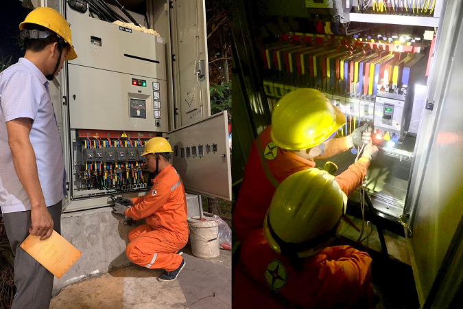 EVNHANOI tăng cường công tác kiểm tra thiết bị để đảm bảo nguồn điện an toàn.