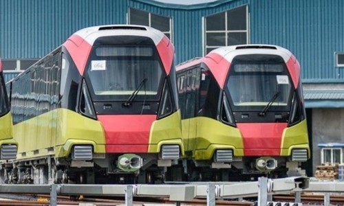 Tàu điện Metro Nhổn – Ga Hà Nội chạy thử tuyến trên cao vào ngày 5/12 tới
