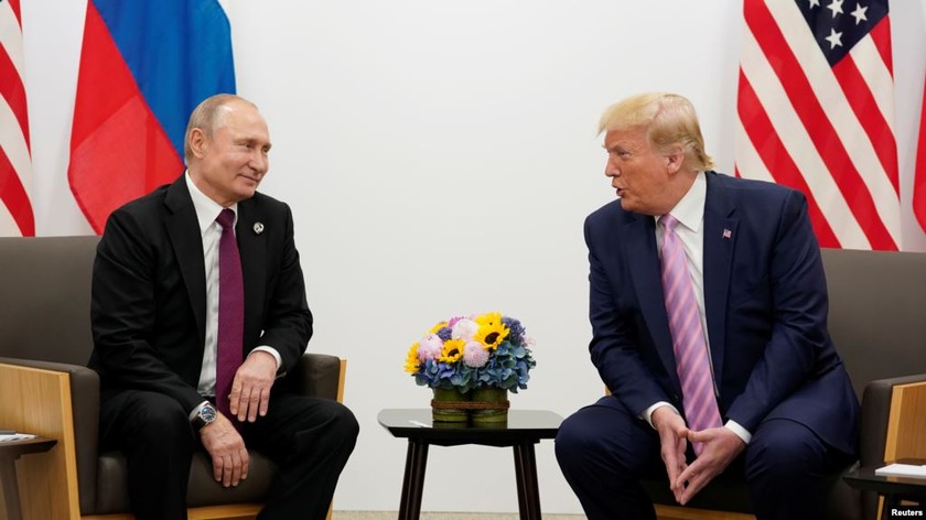 Tổng thống Nga và Mỹ trong cuộc gặp hồi tháng 6 vừa qua.