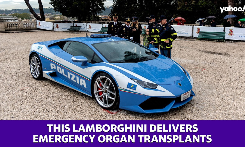Cảnh sát Italia dùng siêu xe Lamborghini chuyển thận cấy ghép khẩn | Báo  Pháp luật Việt Nam điện tử