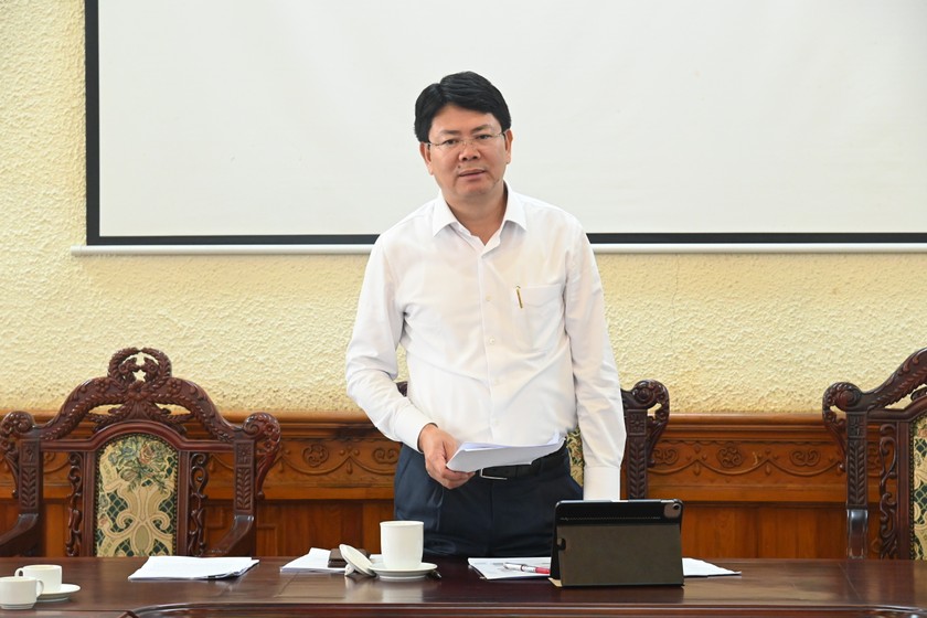 Thứ trưởng Nguyễn Thanh Tịnh kết luận buổi làm việc.