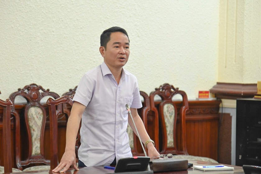 Tổng biên tập Báo Pháp luật Việt Nam Vũ Hoài Nam.