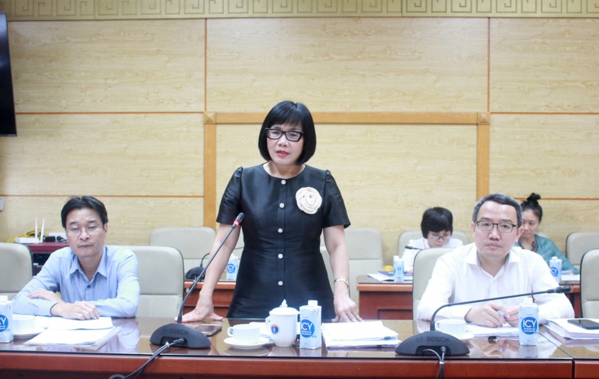 Thứ trưởng Bộ Tư pháp Đặng Hoàng Oanh, Trưởng đoàn kiểm tra liên ngành phát biểu kết luận.