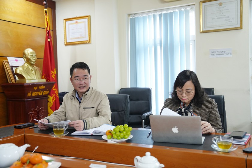 Tổng biên tập Báo Pháp luật Việt Nam Vũ Hoài Nam, Chủ tịch Hội đồng phát biểu.