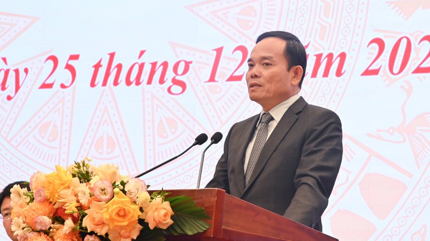 Phó Thủ tướng Chính phủ Trần Lưu Quang phát biểu chỉ đạo.