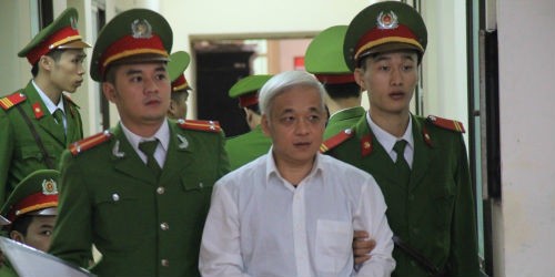Bị cáo Nguyễn Đức Kiên ("bầu' Kiên) trong phiên xử phúc thẩm