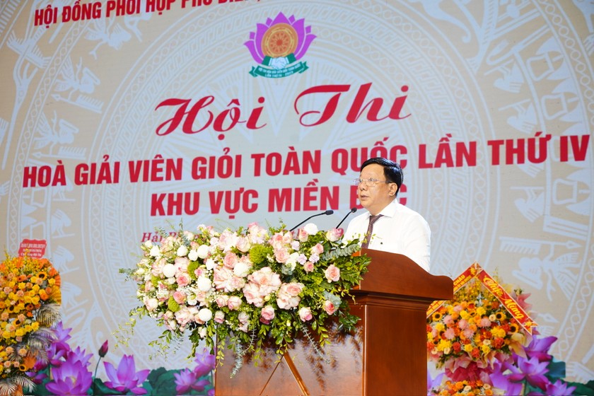 Phó Chủ tịch UBND TP Hải Phòng Nguyễn Đức Thọ phát biểu.