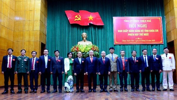 Ban Thường vụ Tỉnh ủy Thừa Thiên Huế khóa XVI, nhiệm kỳ 2020-2025.
