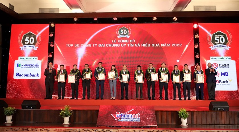 Tổng Công ty Khí Việt Nam đứng vị trí Top 20 của Bảng xếp hạng VIX50 - 50 Công ty Đại chúng uy tín và hiệu quả năm 2023.