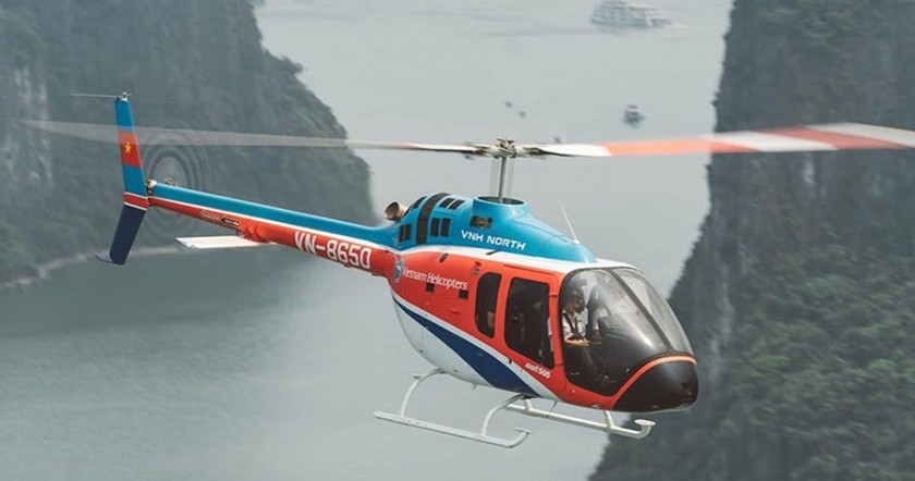 Máy bay trực thăng Bell 505 số hiệu đăng ký quốc tịch VN-8650.