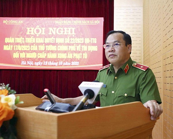 Thiếu tướng Nguyễn Văn Long - Thứ trưởng Bộ Công an khai mạc Hội nghị.