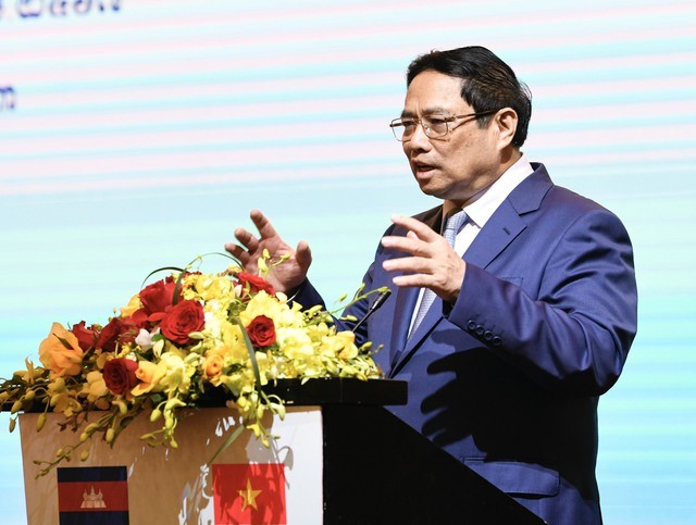 Thủ tướng Phạm Minh Chính phát biểu tại Diễn đàn. (Ảnh: VGP)