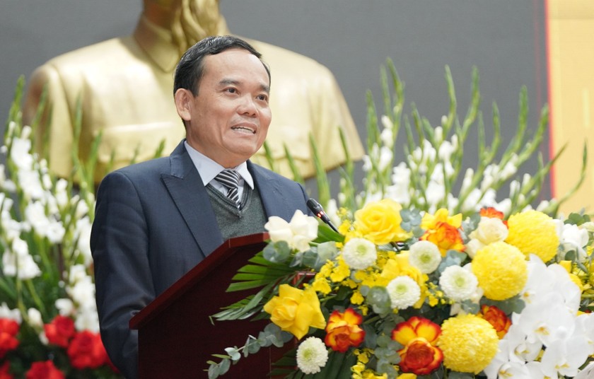 Phó Thủ tướng Trần Lưu Quang phát biểu tại Hội nghị. (Ảnh: Đỗ Trung).