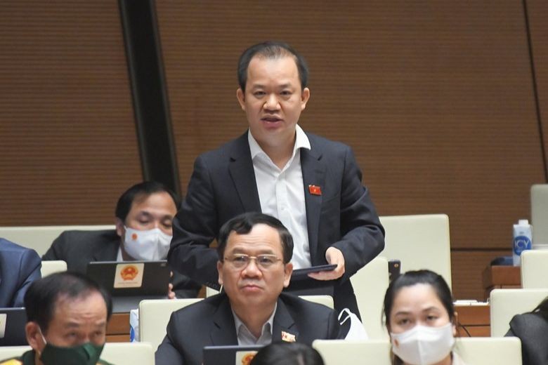 PGS.TS Bùi Hoài Sơn phát biểu tại nghị trường Quốc hội. (Nguồn ảnh: Quochoi.vn).
