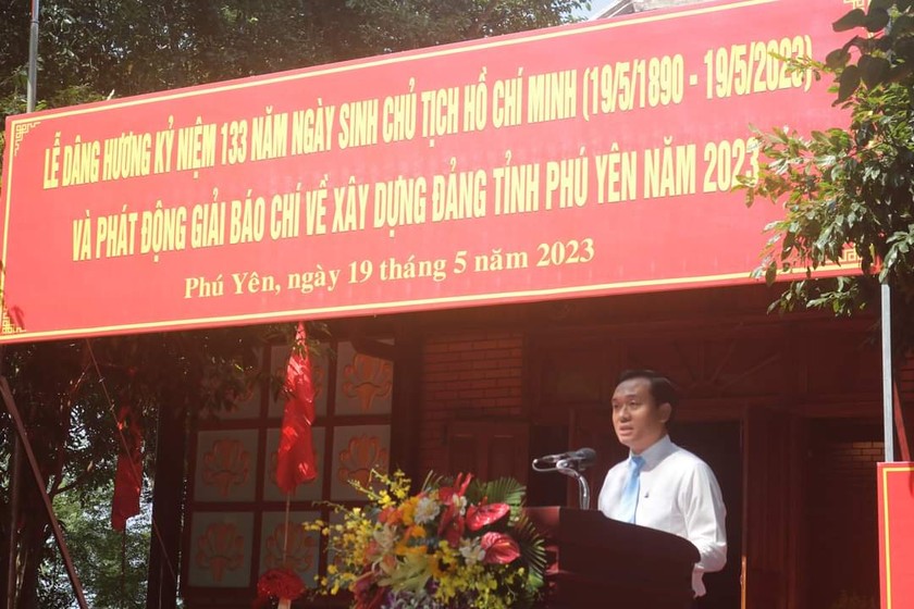 Ông Bùi Thanh Toàn, Ủy viên Ban Thường vụ, Trưởng ban Tuyên giáo Tỉnh ủy, Phó Trưởng ban tổ chức Giải Búa liềm vàng tỉnh Phú Yên năm 2023