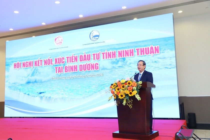 ÔngNguyễn Văn Dành, Phó Chủ tịch UBND tỉnh Bình Dương phát biểu tại Hội nghị.