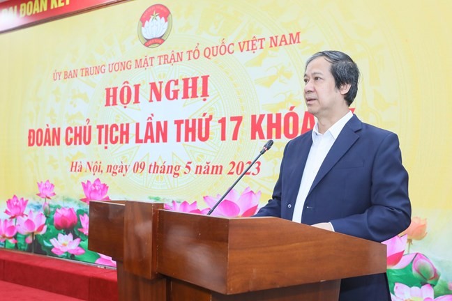 Bộ trưởng Nguyễn Kim Sơn phát biểu tại hội nghị.