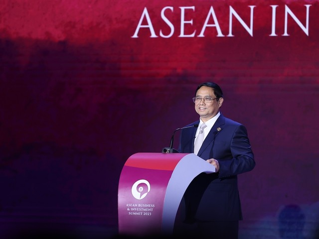 Thủ tướng nhấn mạnh một số định hướng chiến lược để ASEAN có thể tiếp tục phát huy vai trò, vị thế - Ảnh: VGP/Nhật Bắc