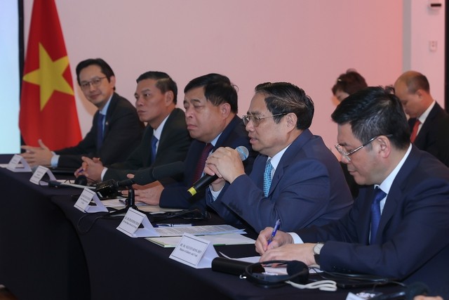 Thủ tướng khẳng định, các doanh nghiệp Brasil có thể yên tâm đầu tư, kinh doanh thành công, bền vững, lâu dài ở Việt Nam - Ảnh: VGP/Nhật Bắc
