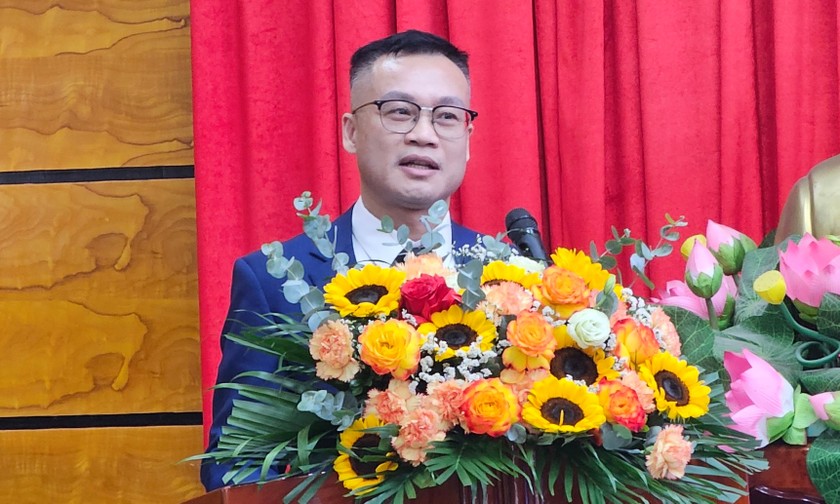 ThS. Trần Ngọc Hà - Phó Tổng Biên tập Báo Pháp luật Việt Nam phát biểu tại Hội thảo.