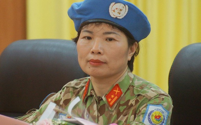 Trung tá Nguyễn Thị Liên. 