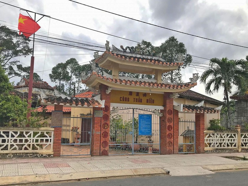 Miếu Công Thần thờ Nguyễn Cư Trinh ở tỉnh Vĩnh Long. 