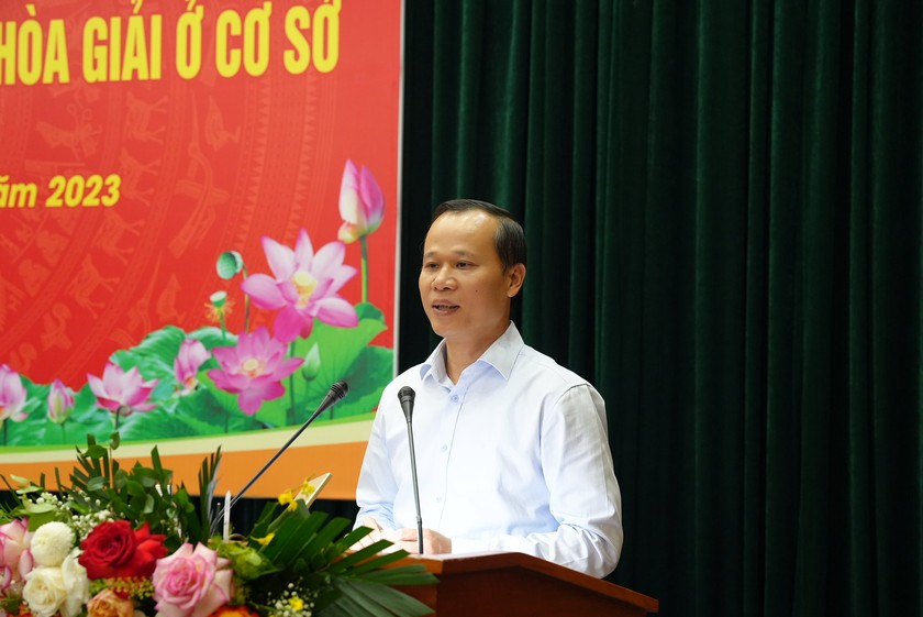 Ông Mai Sơn, Phó Chủ tịch UBND tỉnh Bắc Giang phát biểu tại Hội nghị.