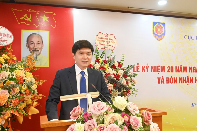 Quyền Cục trưởng Phạm Quang Hiếu phát biểu tại buổi lễ.