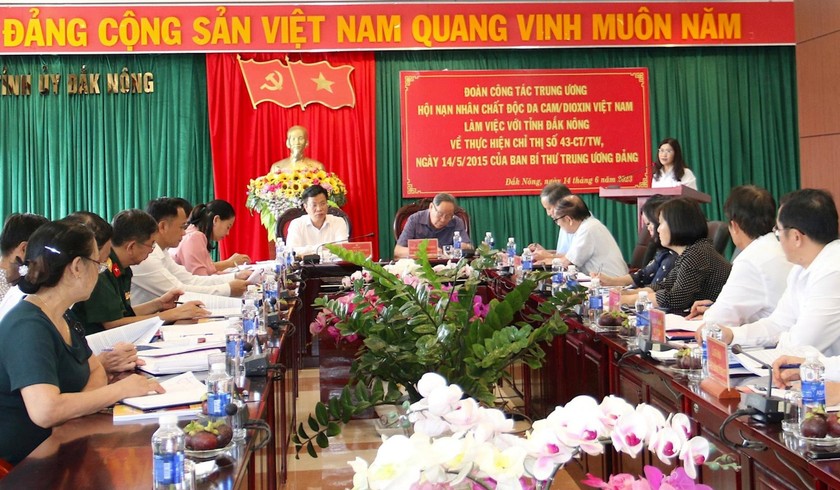 Toàn cảnh buổi làm việc. Ảnh baodaknong.vn