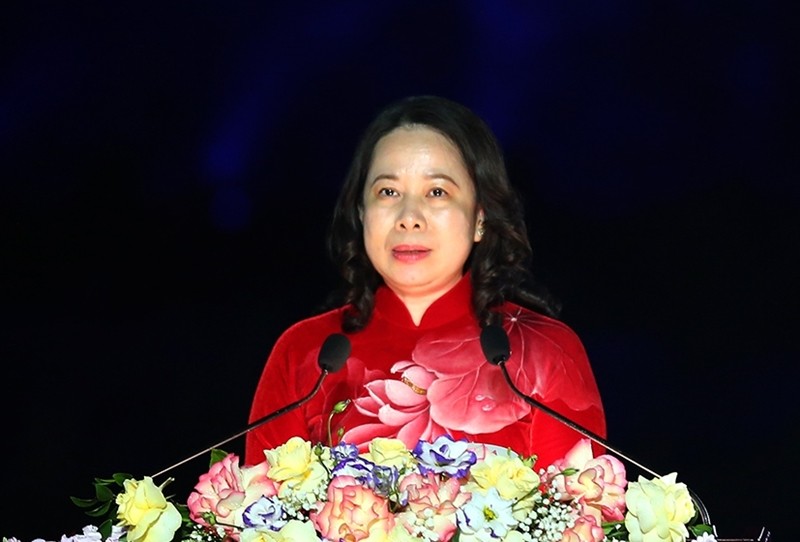 Phó Chủ tịch nước Võ Thị Ánh Xuân phát biểu tại buổi lễ.