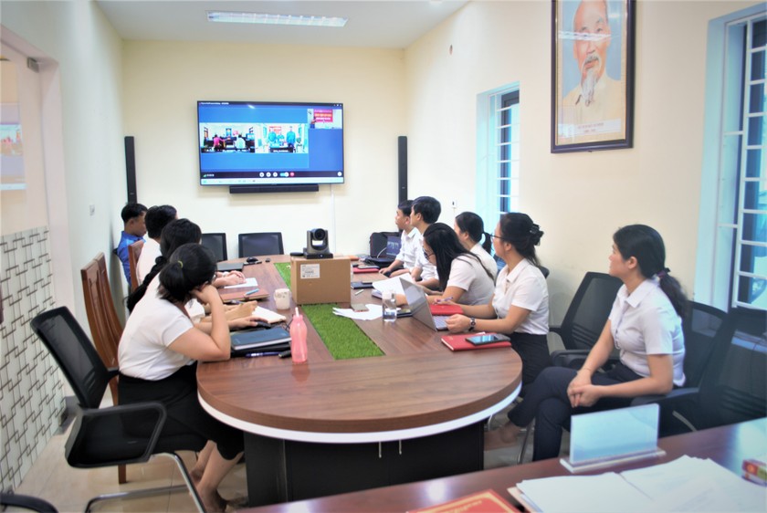 Trung tâm Trợ giúp pháp lý Hà Tĩnh triển khai điểm cầu thành phần trong tổ chức phiên tòa trực tuyến ảnh 2