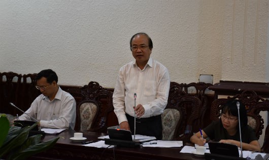 Thứ trưởng Phan Chí Hiếu phát biểu tại cuộc họp