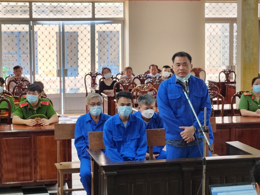 Bị cáo Trần Trí Mãnh tại phiên tòa