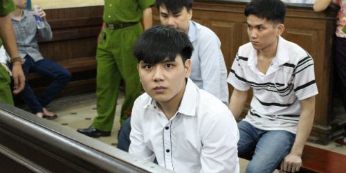 Bị cáo Giáp tại phiên tòa