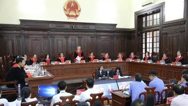Ảnh minh họa: Hội đồng thẩm phán TAND tối cao tham gia xét xử vụ án Hồ Duy Hải (nguồn Internet)