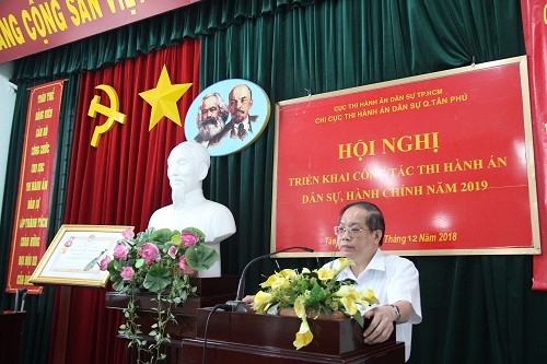   Nhiều kết quả tích cực trong công tác Thi hành án dân sự ở quận Tân Phú