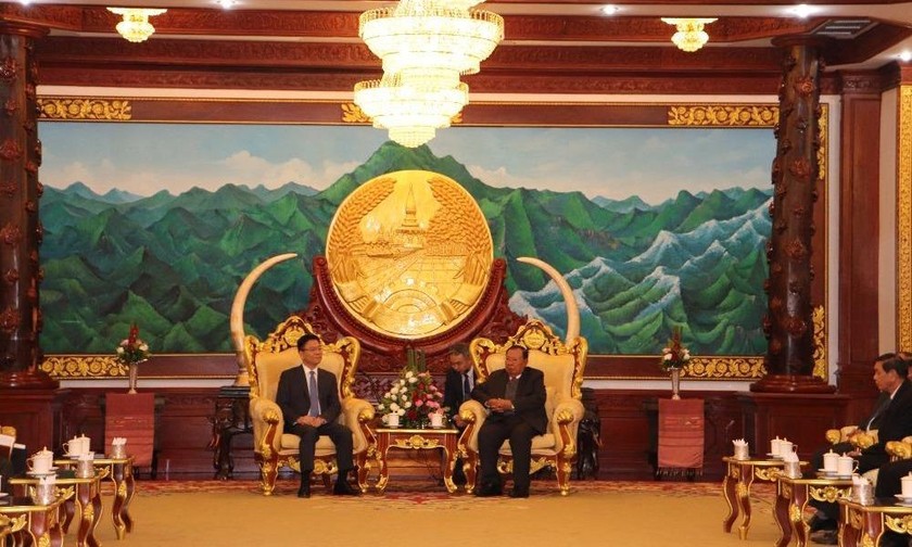 Bộ trưởng Lê Thành Long tiếp kiến Tổng Bí thư, Chủ tịch nước CHDCND Lào