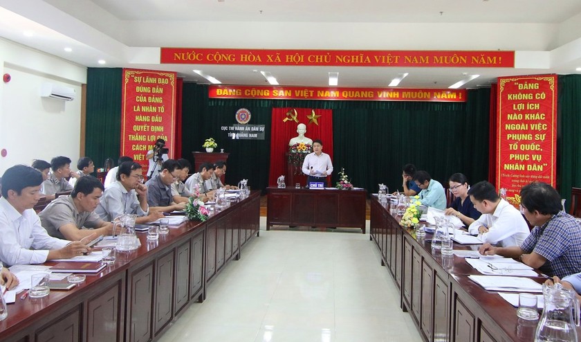 Một phiên họp Ban chỉ đạo THADS tỉnh Quảng Nam, tháng 5.2020.